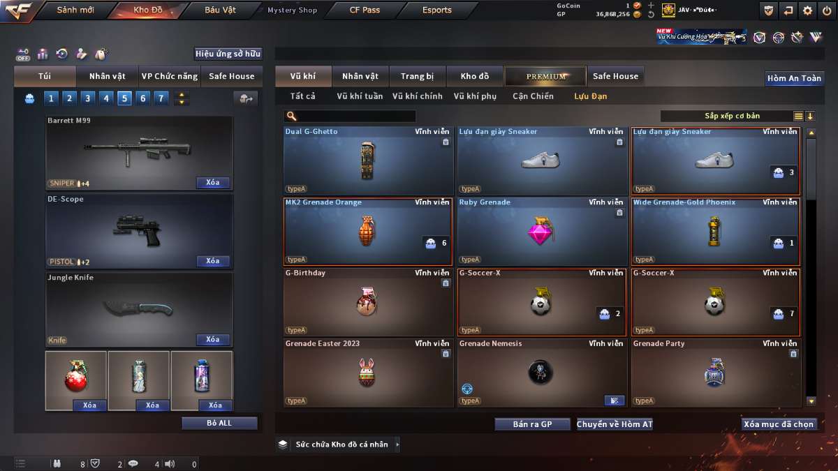 shop acc cf uy tin gia re